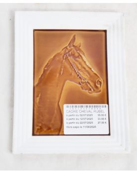 Cadre Cheval RUBELLES en Céramique