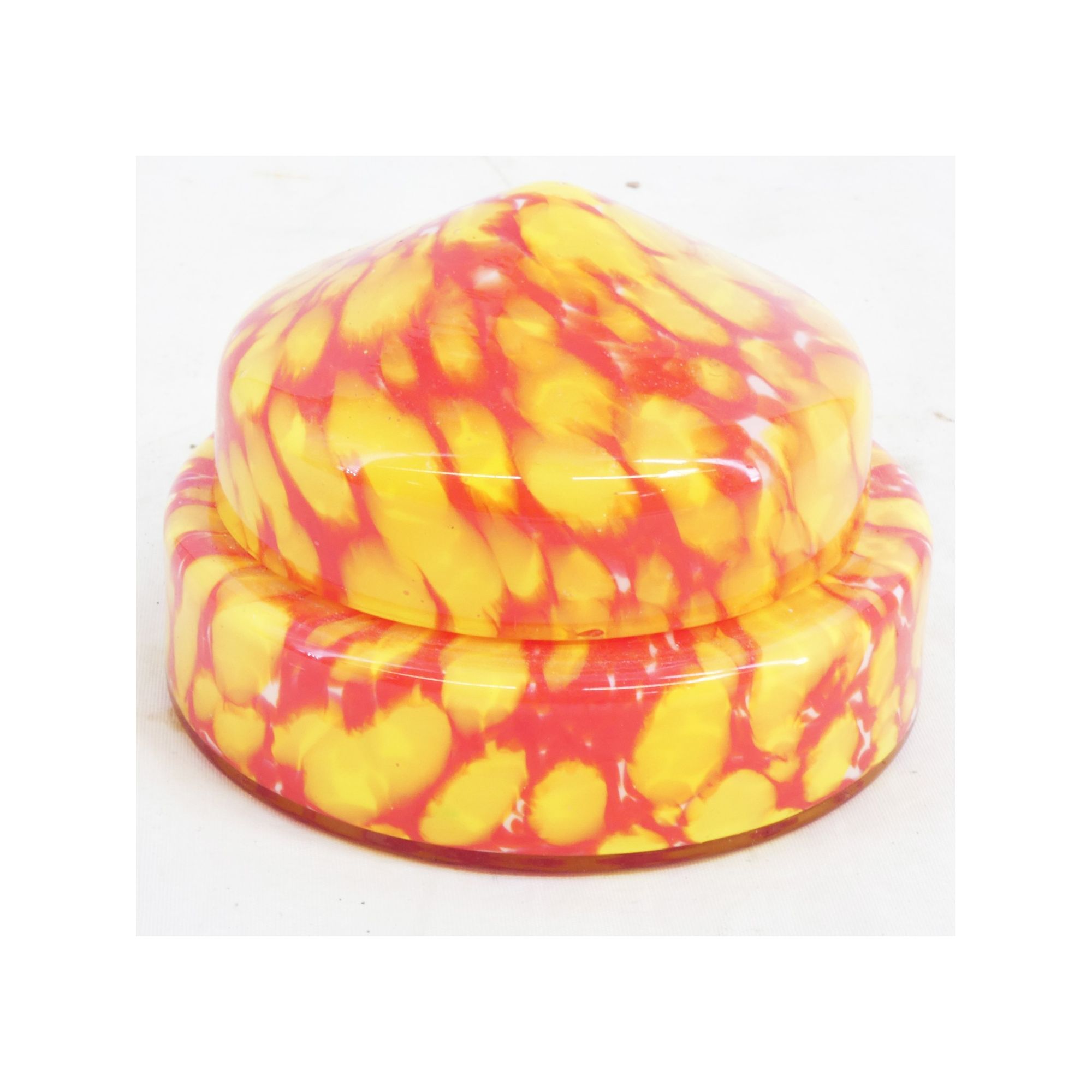 Petite Bonbonnière Verre Orange Petite Bonbonnière Verre Orange
