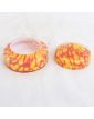 Small Orange Glass Candy Box