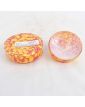 Small Orange Glass Candy Box