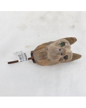 Pommeau de Canne Tête de Chien