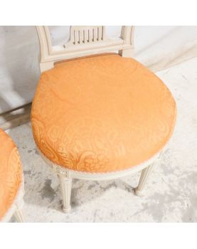 Pair of Pink Upholstered Bedroom Chairs