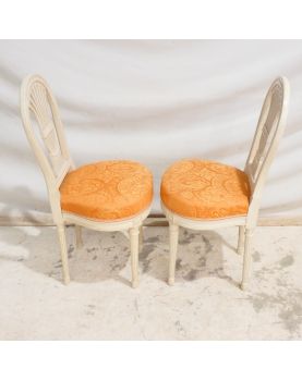 Pair of Pink Upholstered Bedroom Chairs