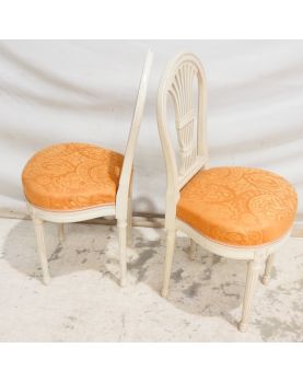 Pair of Pink Upholstered Bedroom Chairs