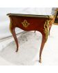 Louis XVI Style Desk with Curved Legs and 3 Drawers and Key