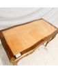 Louis XVI Style Desk with Curved Legs and 3 Drawers and Key
