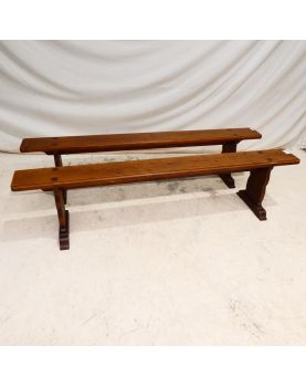 Paire de Bancs en Sapin
