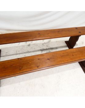 Paire de Bancs en Sapin