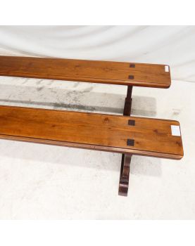 Paire de Bancs en Sapin