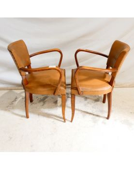 Paire de Fauteuil Club en Skaï