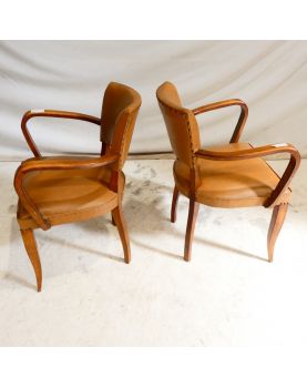 Paire de Fauteuil Club en Skaï