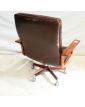 Fauteuil Assise en Cuir à Restaurer