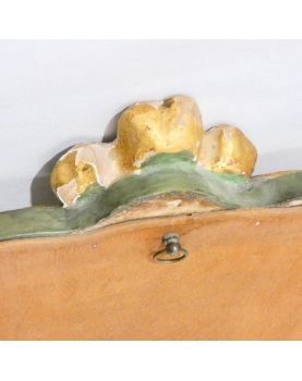 Miroir Style Louis XV Vert et Or
