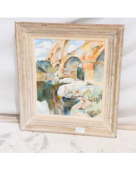 Huile sur Toile Décor Le Pont du Gard