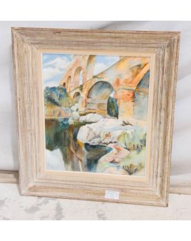 Huile sur Toile Décor Le Pont du Gard
