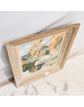 Oil on canvas decoration Pont du Gard