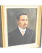 Huile sur Toile Ancien Portrait d’Homme