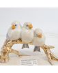 Sujet aux Oiseaux en Faïence Polychrome Signé Emile ROUFF