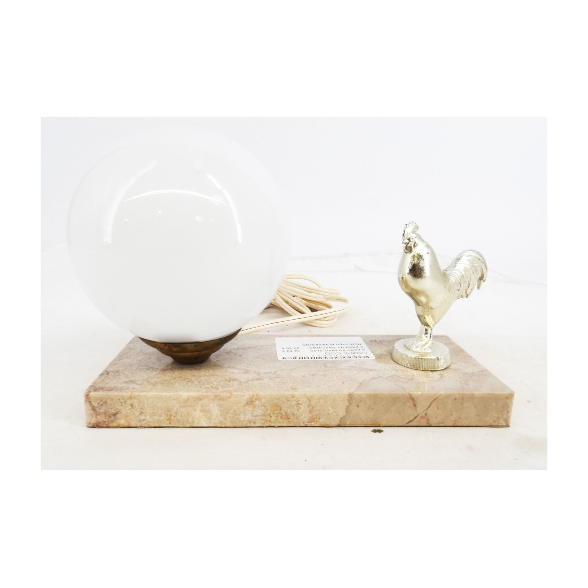 Little Rooster Night Light on Marble Base Little Rooster Night Light on Marble Base