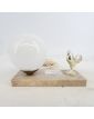 Veilleuse Petit Coq sur Socle en Marbre