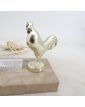 Veilleuse Petit Coq sur Socle en Marbre