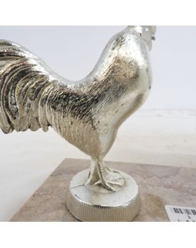 Veilleuse Petit Coq sur Socle en Marbre