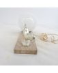 Veilleuse Petit Coq sur Socle en Marbre