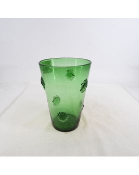 Vase en Cristal Verre Décor Fleurs