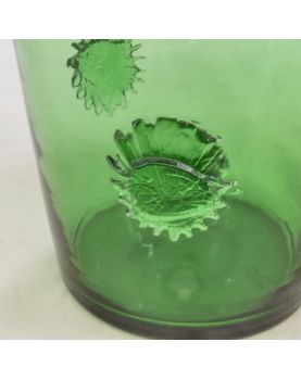 Vase en Cristal Verre Décor Fleurs