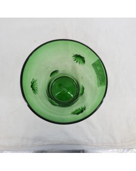 Vase en Cristal Verre Décor Fleurs