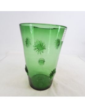 Vase en Cristal Verre Décor Fleurs