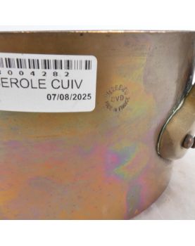 Casserole in Copper with Etame, CITY