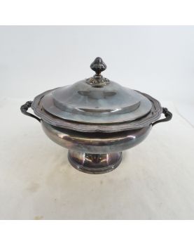 Large Vegetable in Silver metal