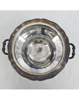 Large Vegetable in Silver metal