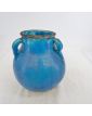 Vase Pansu Emaillé Bleu