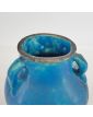 Vase Pansu Emaillé Bleu