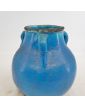 Vase Pansu Emaillé Bleu
