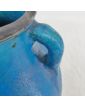 Vase Pansu Emaillé Bleu