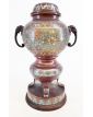 Potiche en Bronze Chinois Cloisonnée et Accidentée