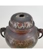 Potiche en Bronze Chinois Cloisonnée et Accidentée