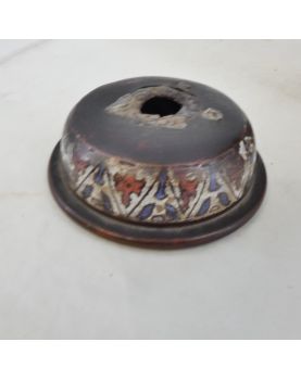 Potiche en Bronze Chinois Cloisonnée et Accidentée