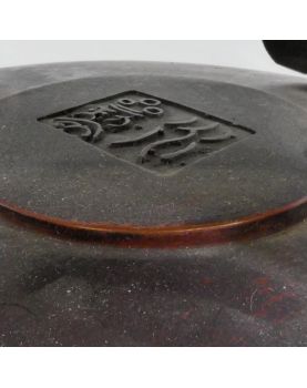 Potiche en Bronze Chinois Cloisonnée et Accidentée