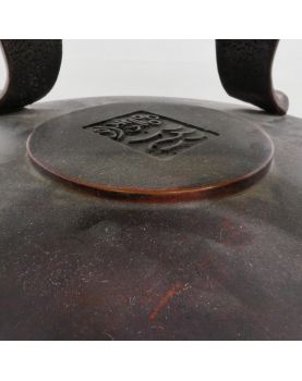 Potiche en Bronze Chinois Cloisonnée et Accidentée