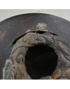 Potiche en Bronze Chinois Cloisonnée et Accidentée