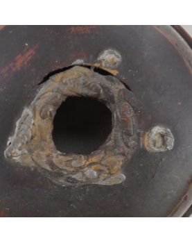 Potiche en Bronze Chinois Cloisonnée et Accidentée