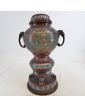 Potiche en Bronze Chinois Cloisonnée et Accidentée