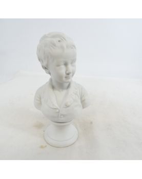 Buste d’Enfant par HOUDON en Biscuit