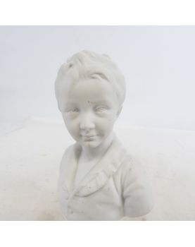 Buste d’Enfant par HOUDON en Biscuit