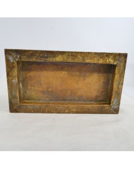 Coffret en Laiton Repoussé Décor Égypte