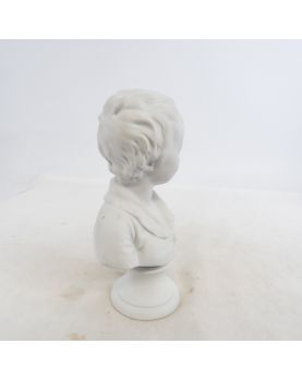 Buste d’Enfant par HOUDON en Biscuit